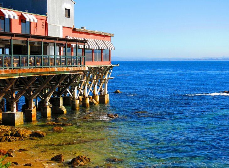 Restaurants and oceanfront, Cannery Row