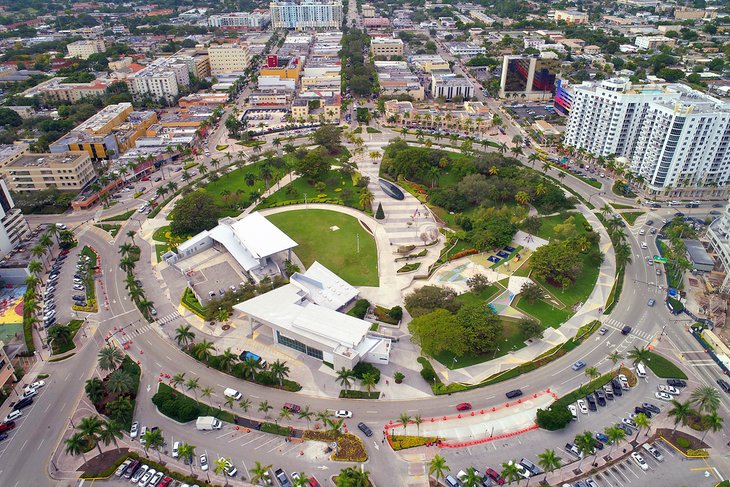 Aerial view of ArtsPark at Young Circle