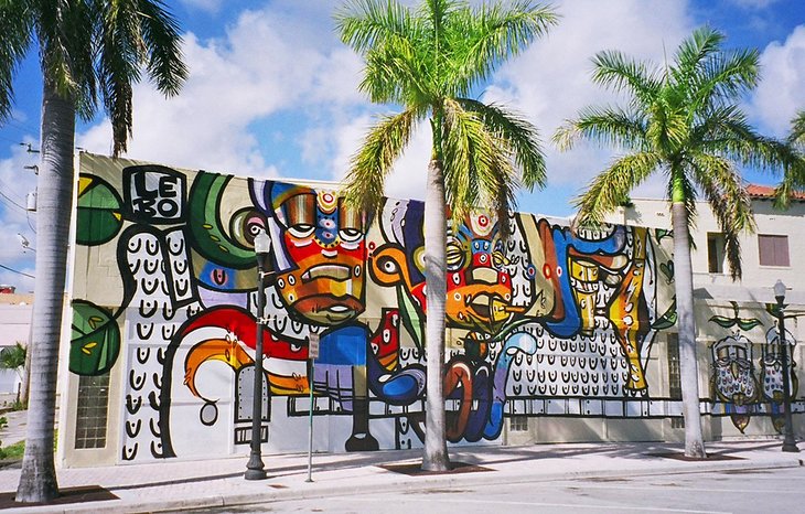 Mural in downtown Hollywood, FL