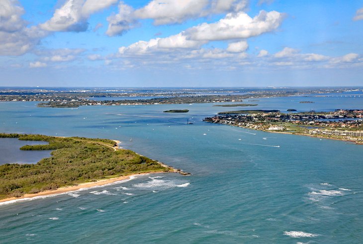 Aerial view of St. Lucie Inlet