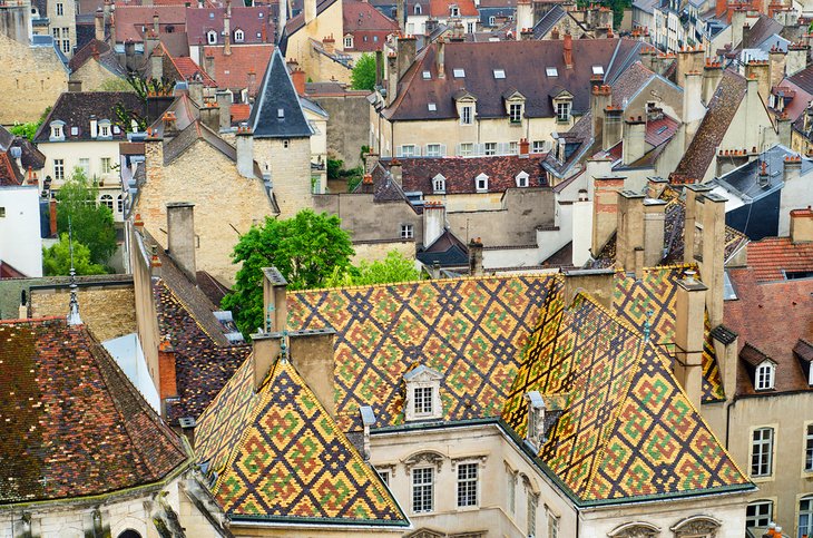 View over rooftops in Dijon