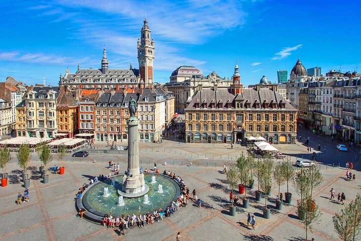Grand Place in Lille best cities of France