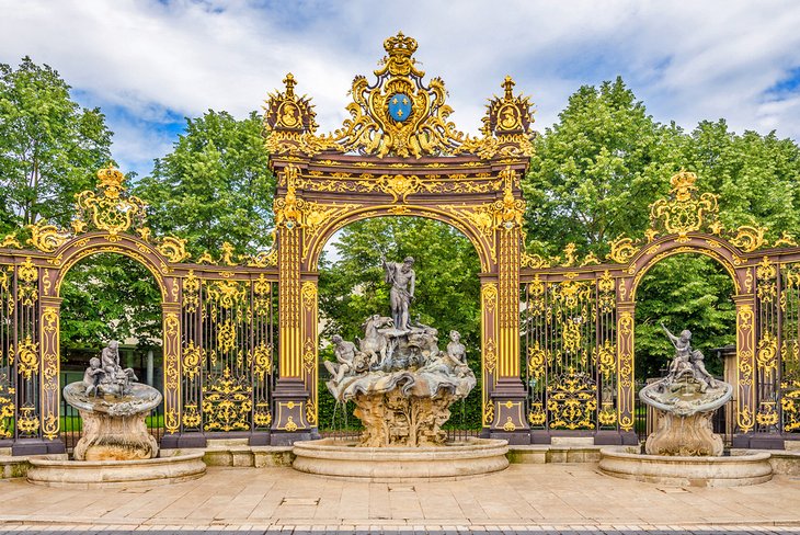 Neptune Fountain at the Place Stanislas in Nancy