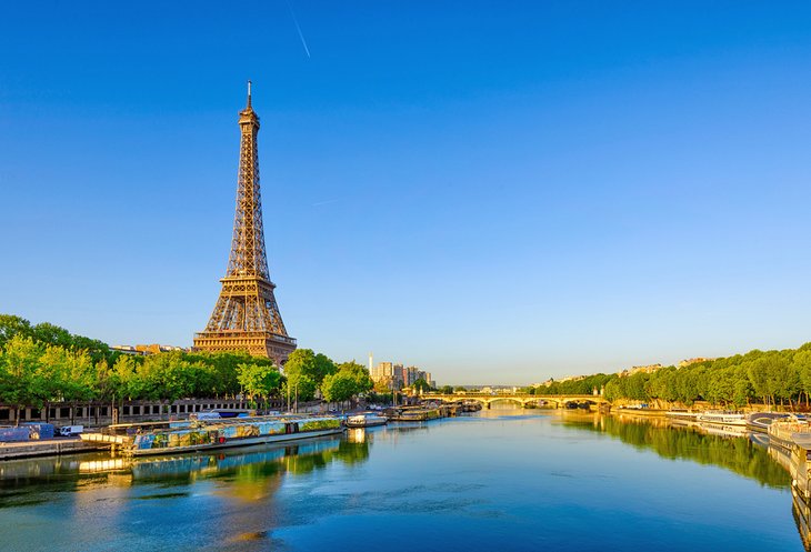 The Eiffel Tower and The Seine at sunrise best cities of France