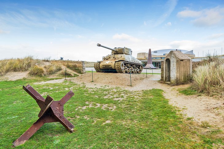 American tank on Utah Beach, Normandy