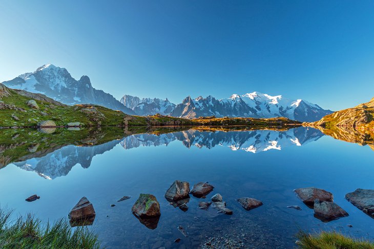 Lac Blanc with Mont Blanc in the background