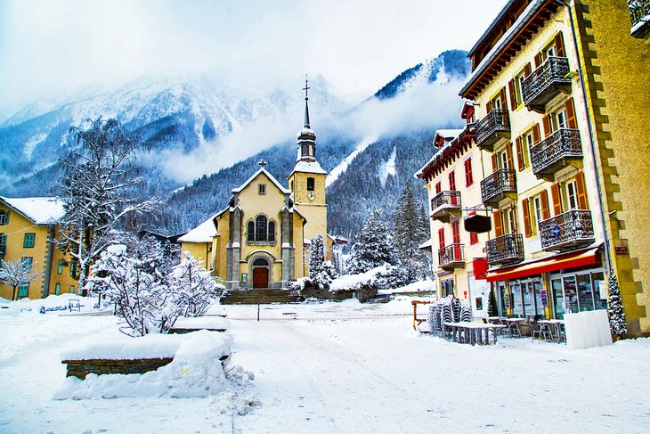 Chamonix in the winter
