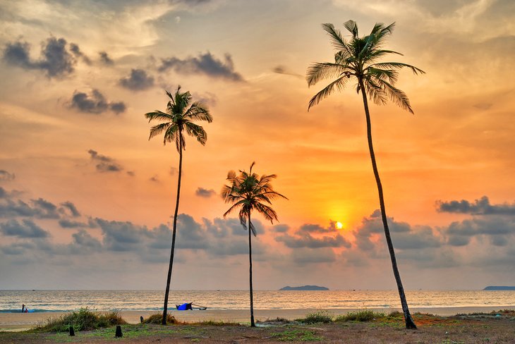 Sunset at Utorda Beach