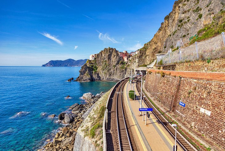 Manarola train station on the Cinque Terre coast