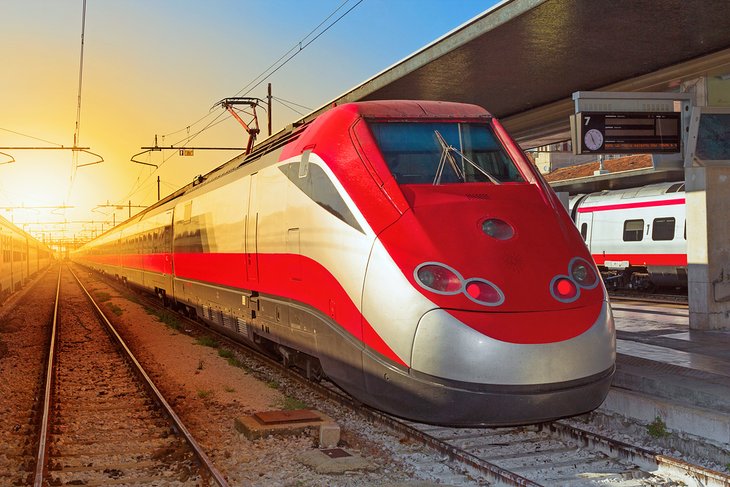 High-speed train in Italy