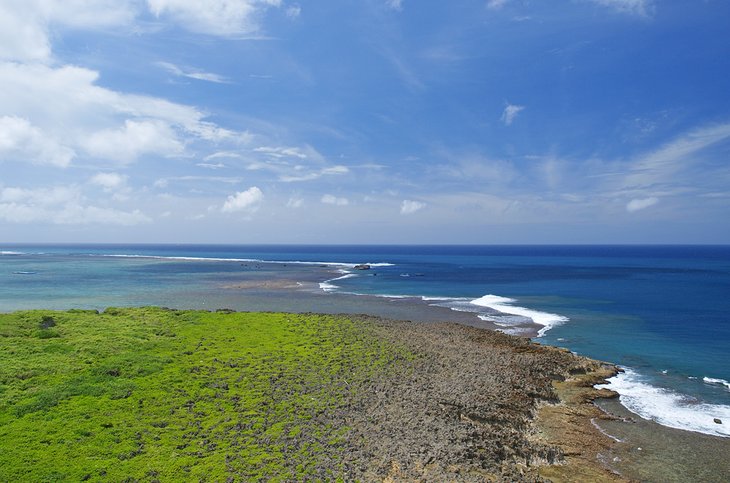 View of Cape Zanpa from the lighthouse