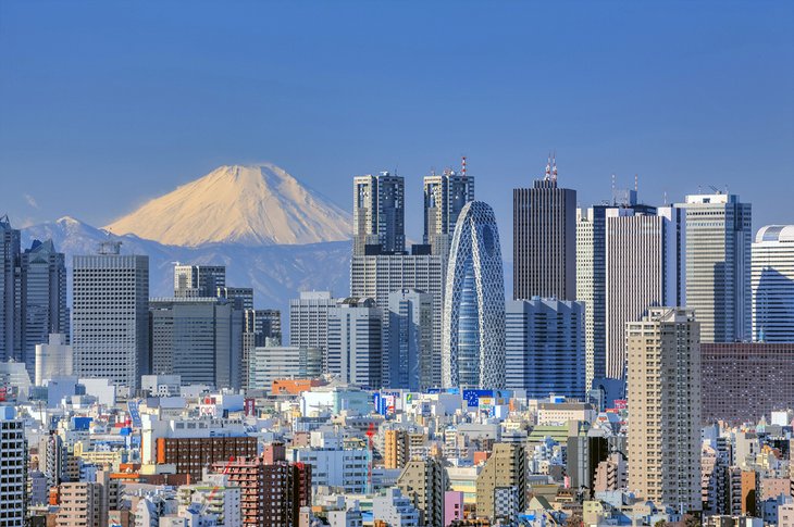 Tokyo skyline and Mt. Fuji