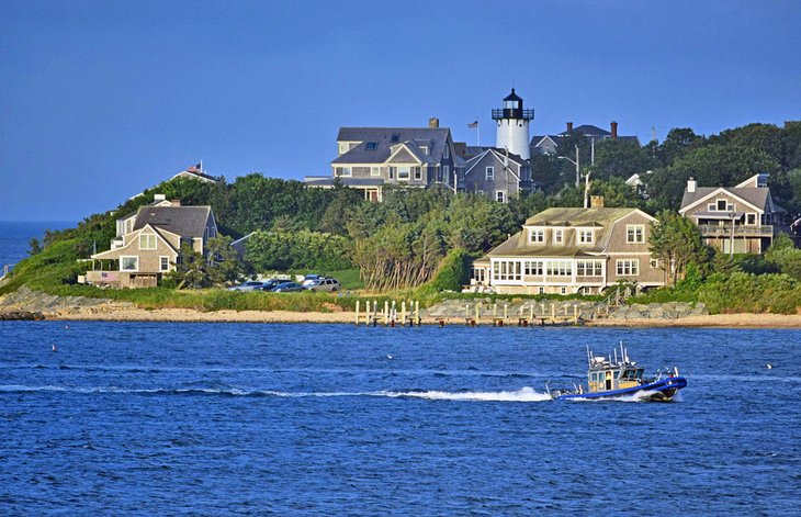 East Chop Lighthouse and beautiful homes, Oak Bluffs, Martha's Vineyard