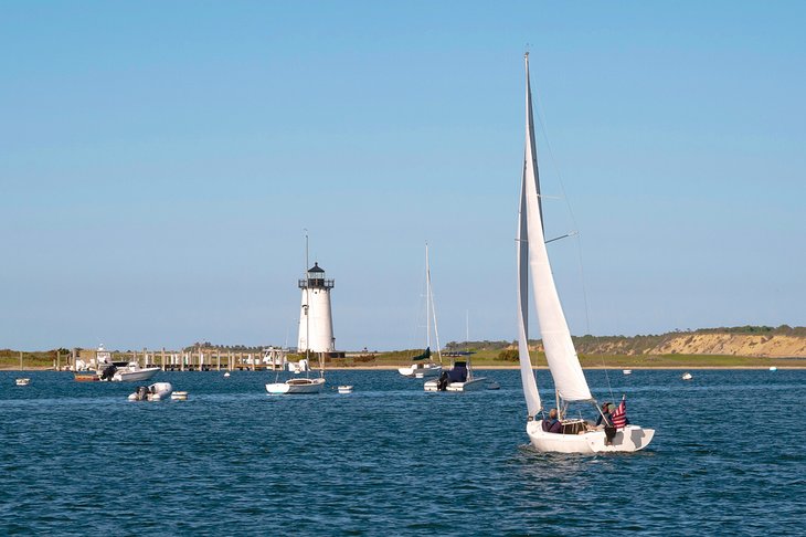 Sailing in Edgartown Harbor on Martha’s Vineyard