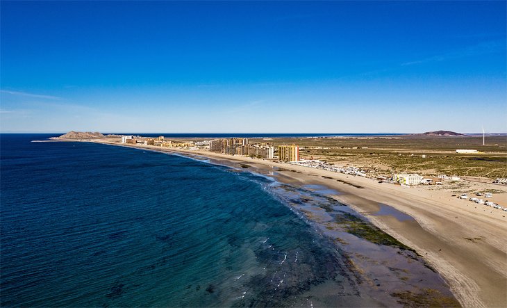 Aerial view of Sandy Beach in Puerto Penasco