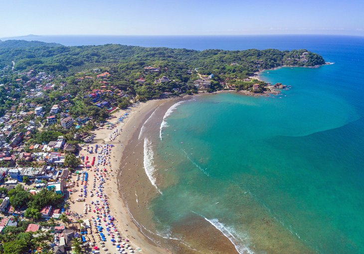 Aerial view of Sayulita