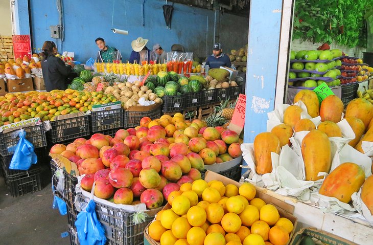 Fresh fruit for sale at Mercado Hidalgo