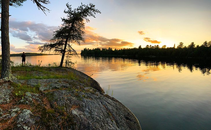 Sunset in Voyageurs National Park