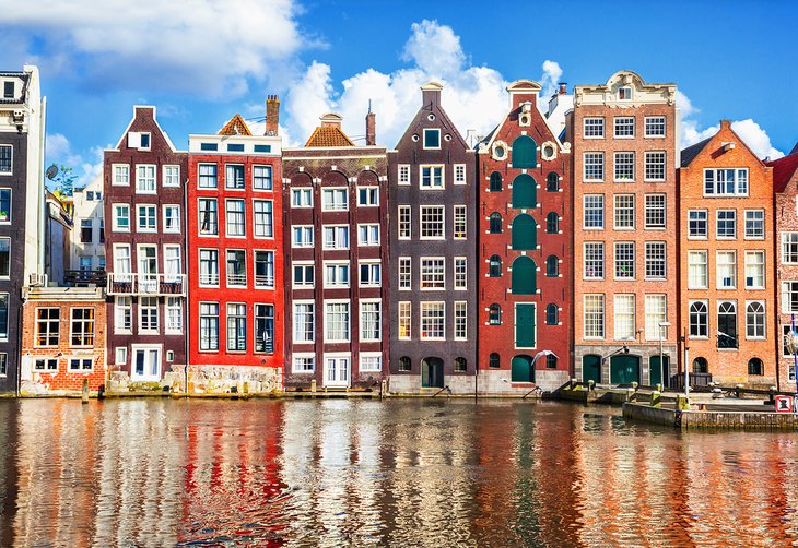 Old canal homes in Amsterdam