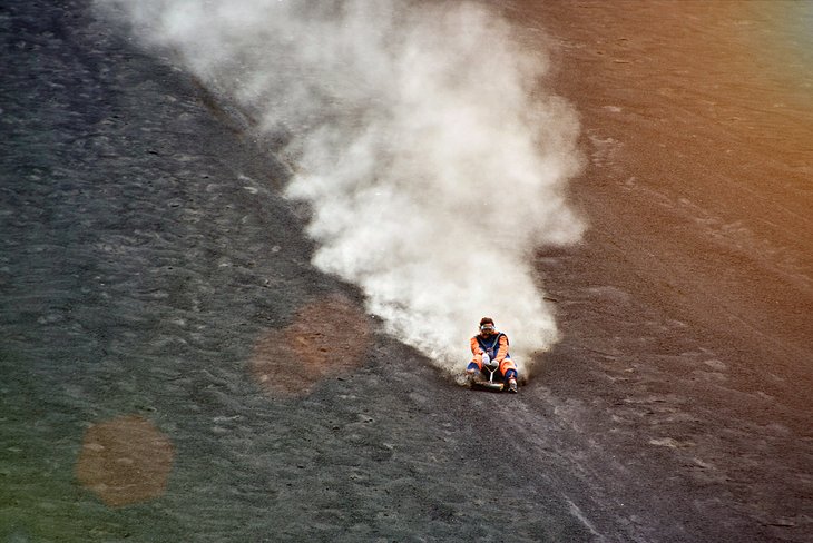Volcano surfing on Cerro Negro