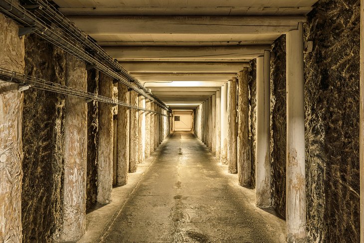 Mineshaft in the Wieliczka Salt Mine