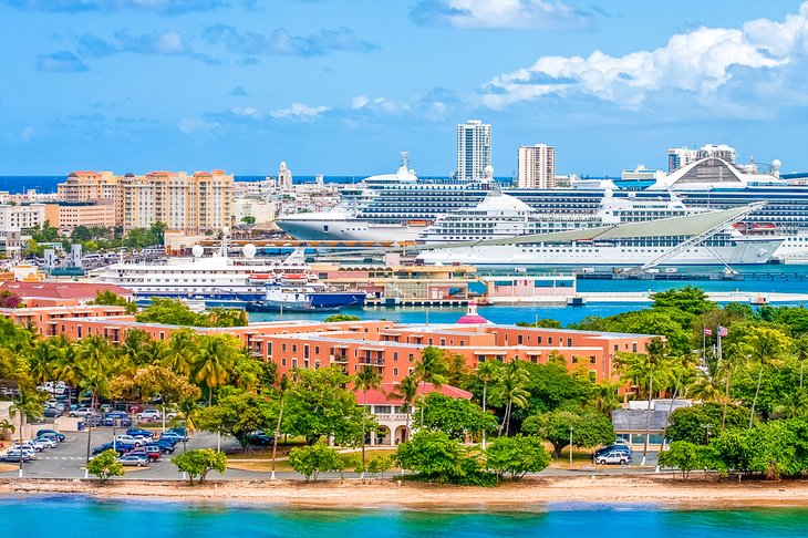 Cruise ships in San Juan