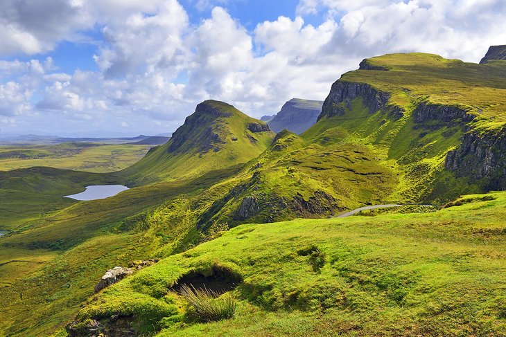Quiraing mountains, Scottish highlands