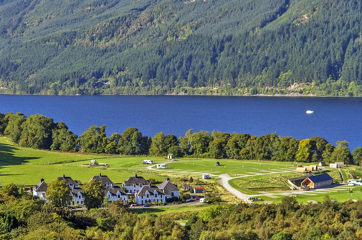 A bucolic Loch Ness scene