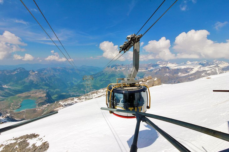 TITLIS Rotair cable car on Mount Titlis