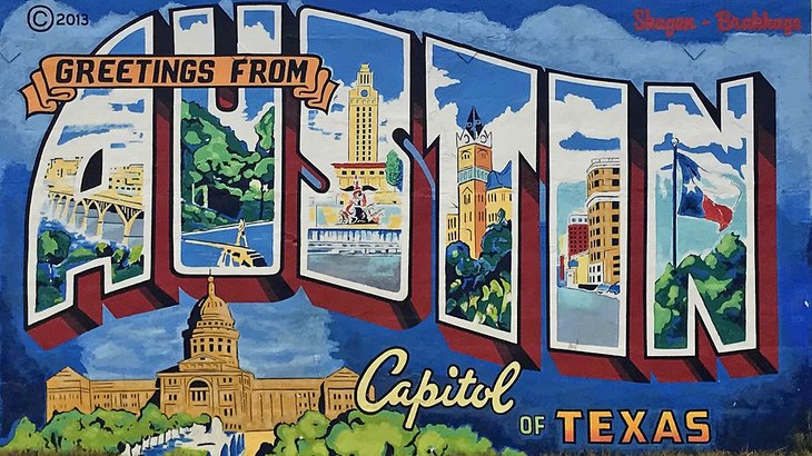 Greetings from Austin Mural, South First Street