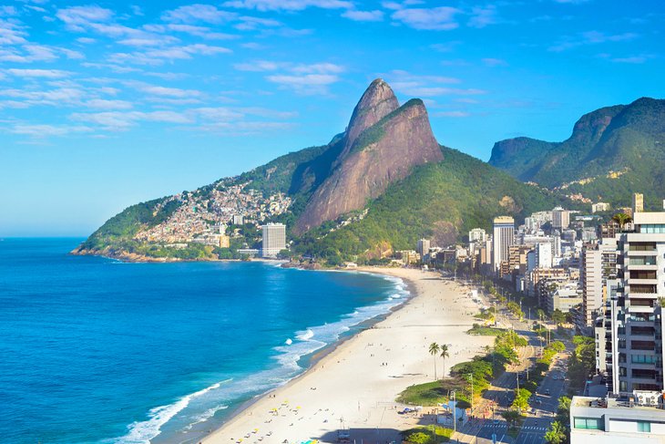 Aerial view of Ipanema and Leblon Beach