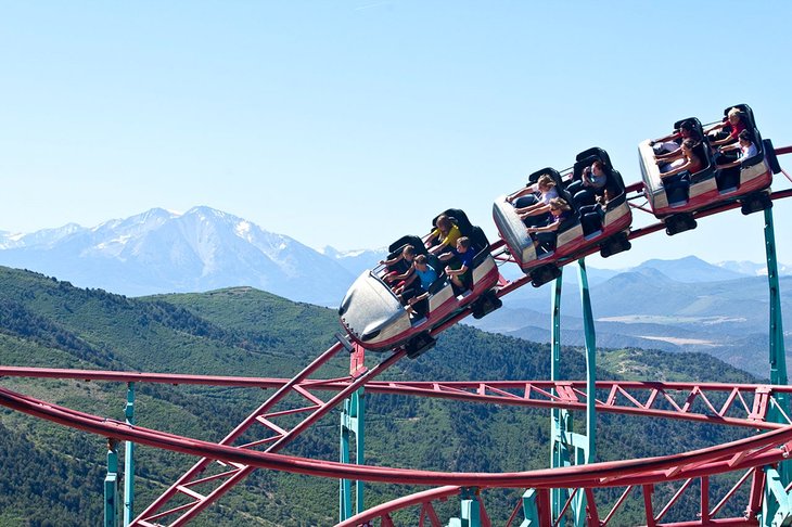Roller coaster at Glenwood Caverns &amp; Adventure Park