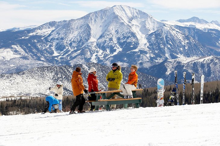Skiers at Sunlight Mountain