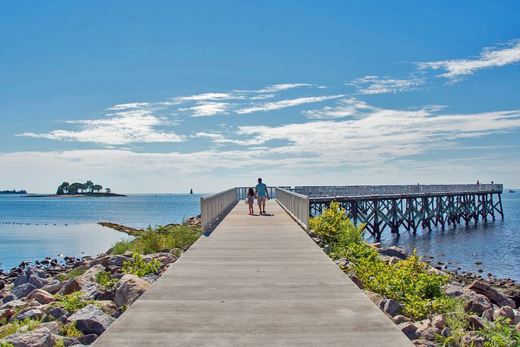 Pier at Calf Pasture Beach in Norwalk