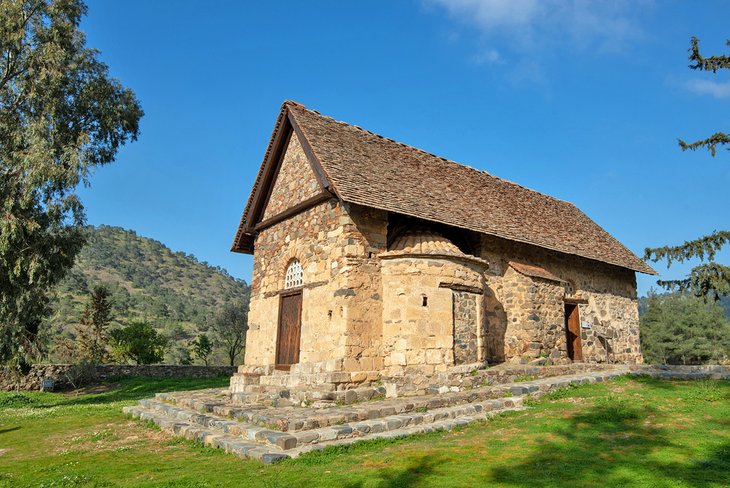 Church of Panagia Asinou at Nikitari village in Cyprus