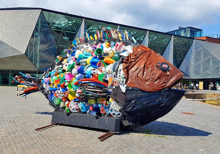 Art outside the National Maritime Museum of Denmark, Helsingor