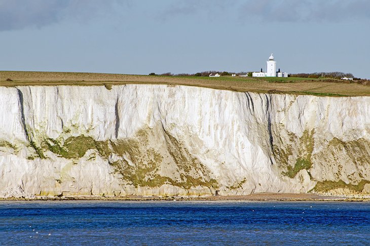 South Foreland lighthouse atop the White Cliffs of Dover