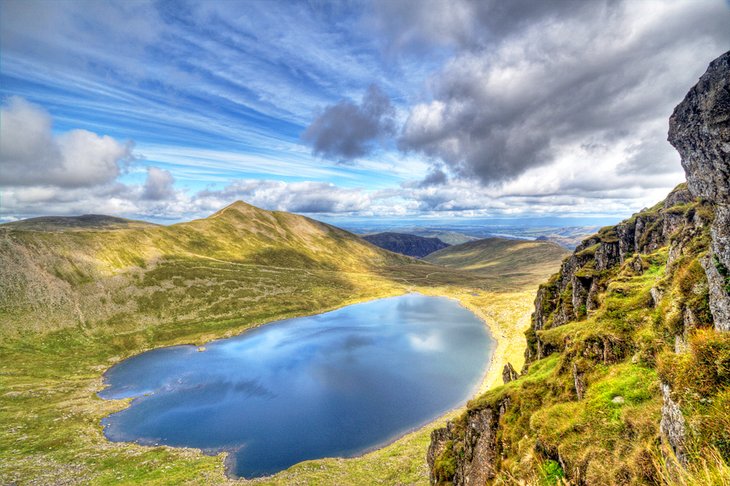 View over the Lake District from Helvellyn