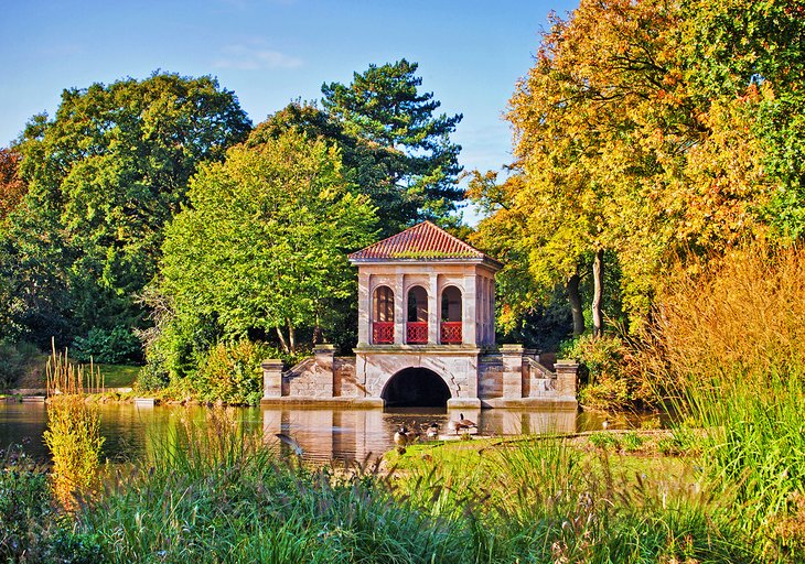 The boathouse in Birkenhead Park