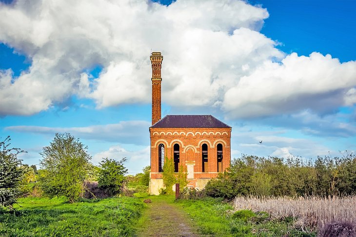 Ruins of the Victorian pumping station at Worksop