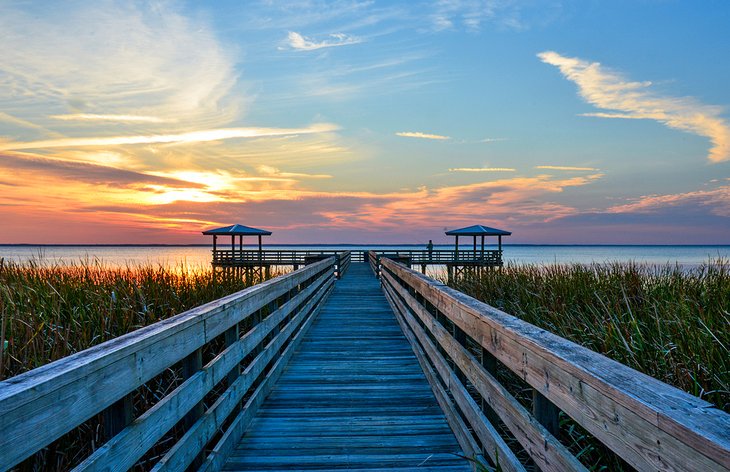 Boardwalk on Lake George