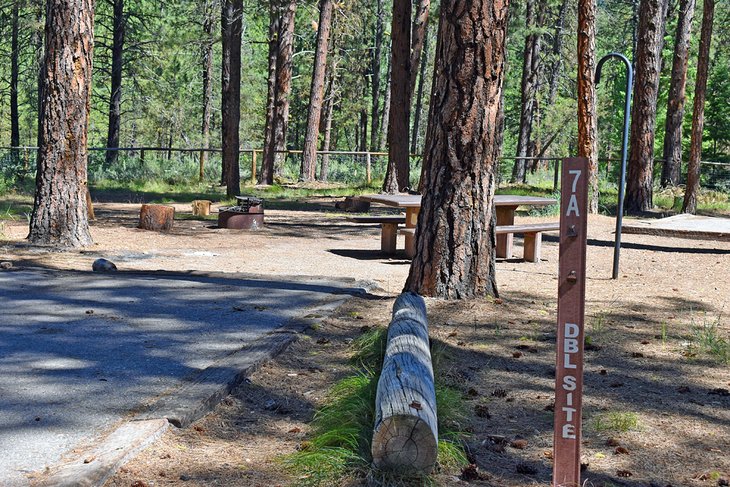 Double site at Grayback Campground