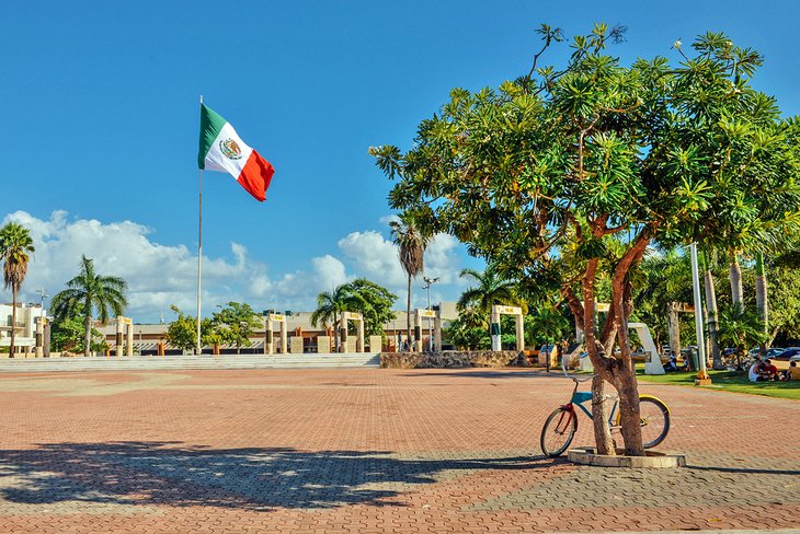 City Hall square, Playa del Carmen