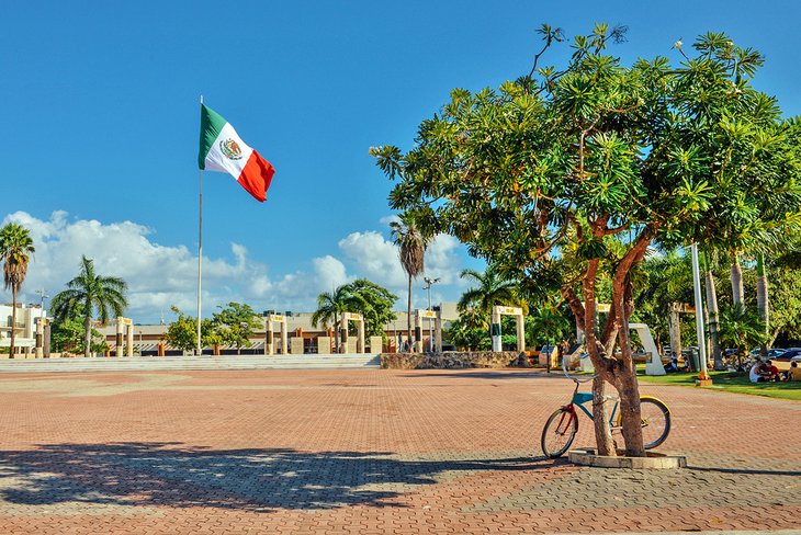 City Hall square, Playa del Carmen