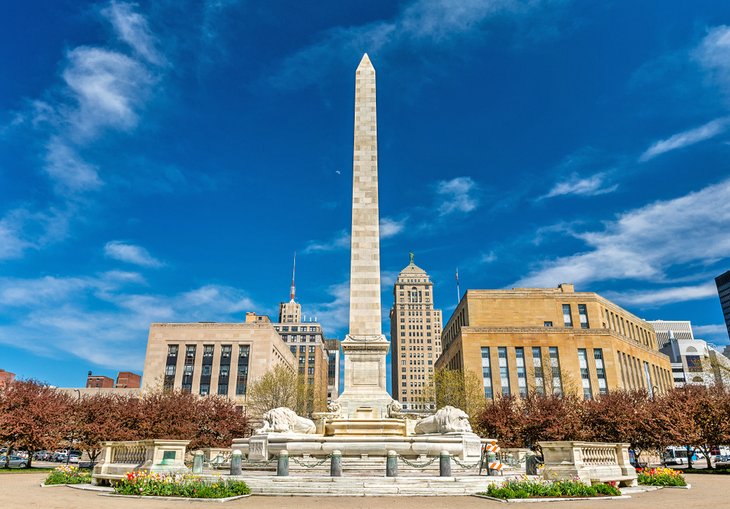Monument McKinley sur Niagara Square à Buffalo