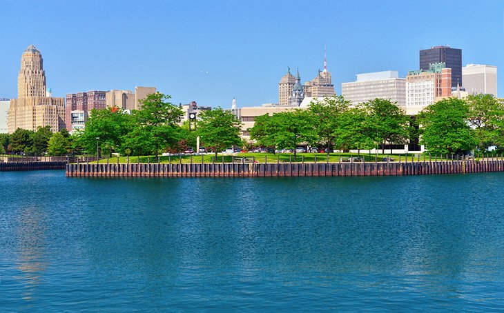 Lake Erie and Downtown Buffalo
