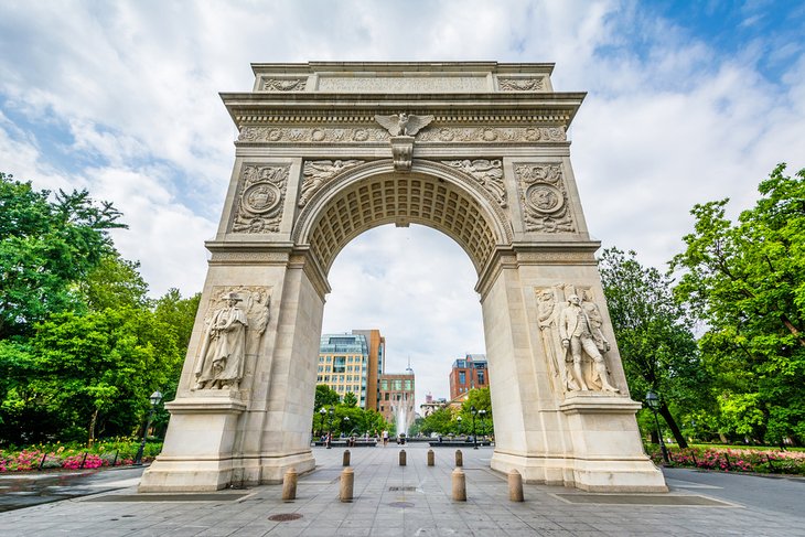 The arch at Washington Square Park