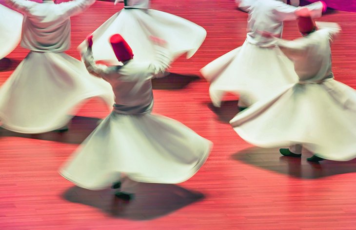Whirling dervish performance in Konya