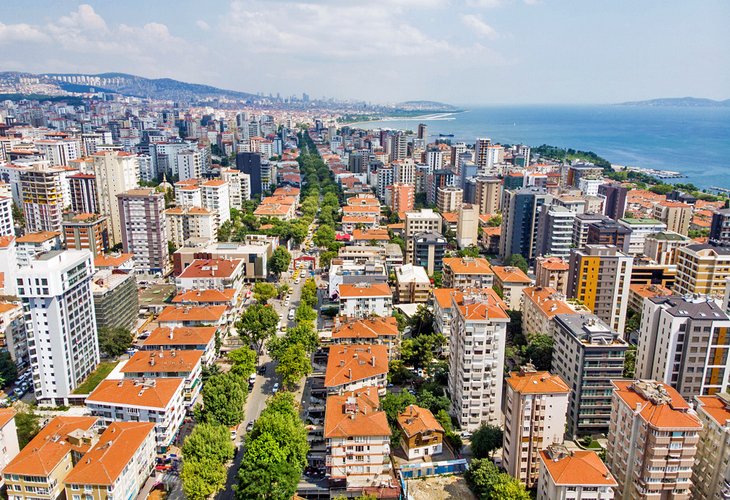 Aerial view of Bağdat Caddesi