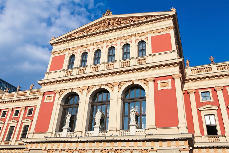 The Vienna Musikverein, site of the Vienna Philharmonic Orchestra's New Year's Concert